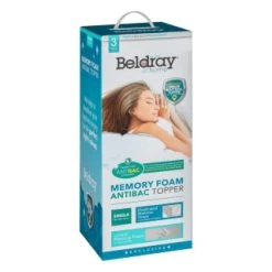 Beldray Memory Foam Antibac Mattress Topper - Single