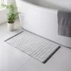 B&M Diamond Woven Bath Mat - Grey