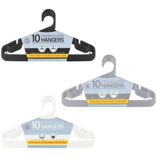 B&M Jumbo Hangers 10pk - White - Image 4