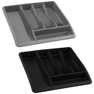 Addis Cutlery Drawer Organiser - Grey - Image 2