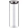 B&M Large Glass Cannister With Stainless Steel Lid