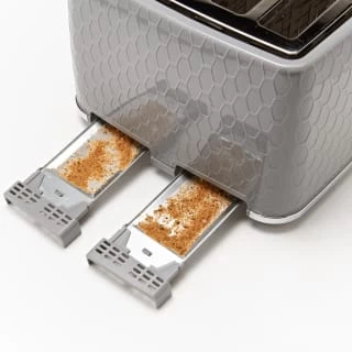 Goodmans Textured 4 Slice Toaster - Grey - Image 2