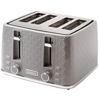 Goodmans Textured 4 Slice Toaster - Grey