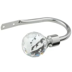 B&M Shiny Nickle Gem Curtain Hold Backs 2pk