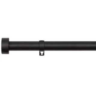 B&M Black Stud End Curtain Pole 120 - 220cm - Image 2