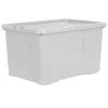 B&M Storage Box With Lid 60L - Grey