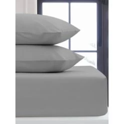 Simply Everyday Silver Single Fitted Sheet