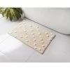 B&M Natural Off White Spots Bathmat