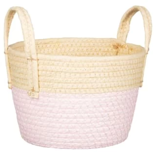 B&M Wicker Basket - Pink