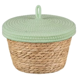 B&M Kendall Basket With Lid - Green